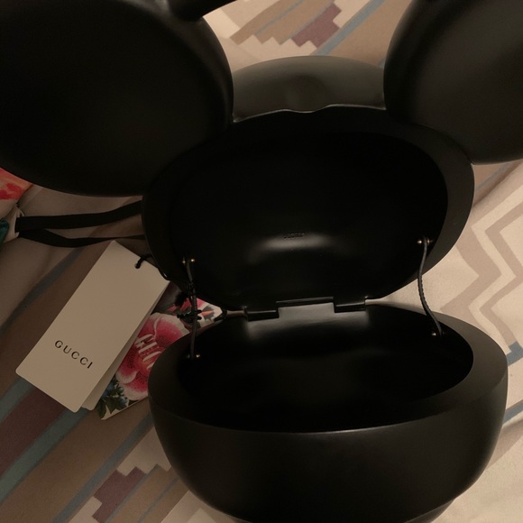 Gucci x Disney® Mickey Mouse Top Handle Bag Black - Picture 4 of 8